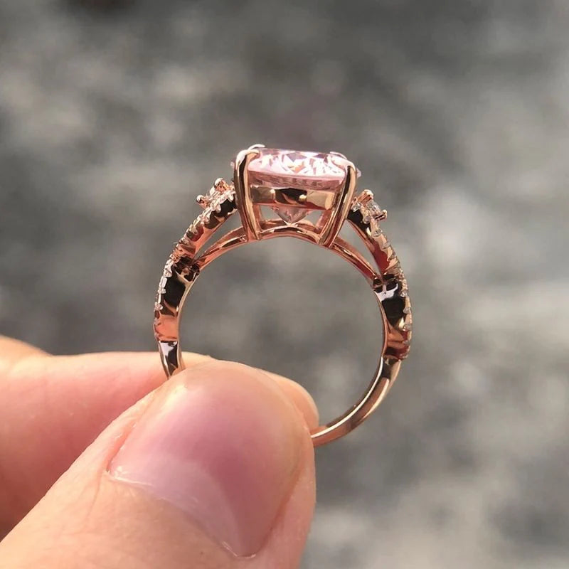 Vioraia Blushing Rose Ring