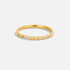 Vioraia Emery Crystal & Gold Ring