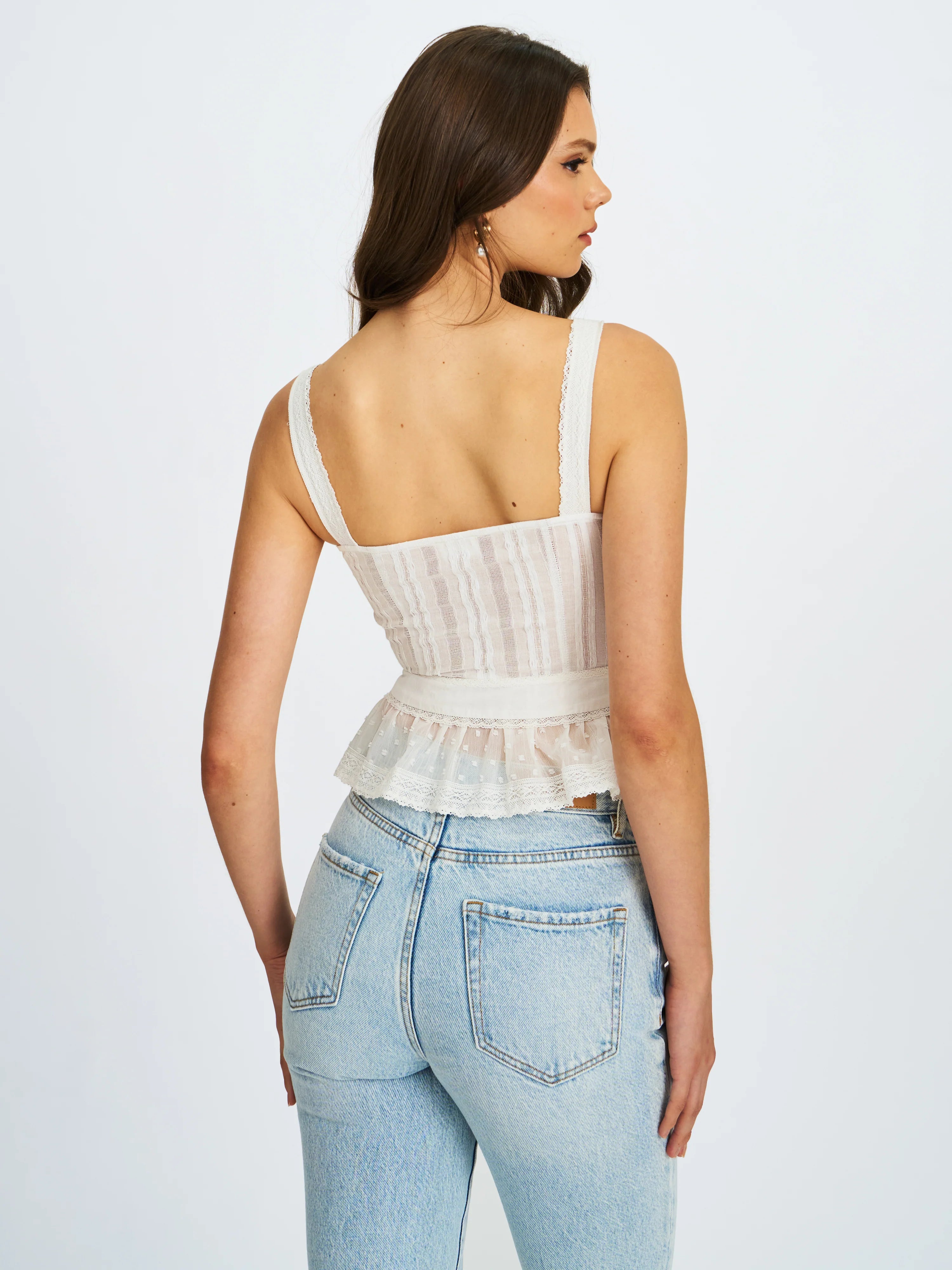Aliya Cotton Poplin Button Up Sleeveless Top