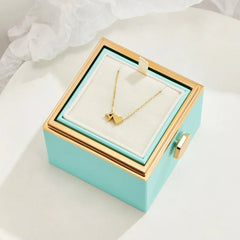 Vioraia Forever Love & Letter Gold Necklace