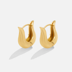 Vioraia Harper Gold Hoop Earrings