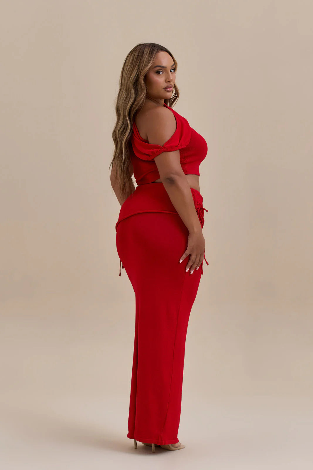 YRIS KNIT CO-ORD | RED