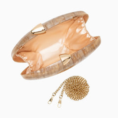 Vioraia Skylynn Acrylic Clutch Bag