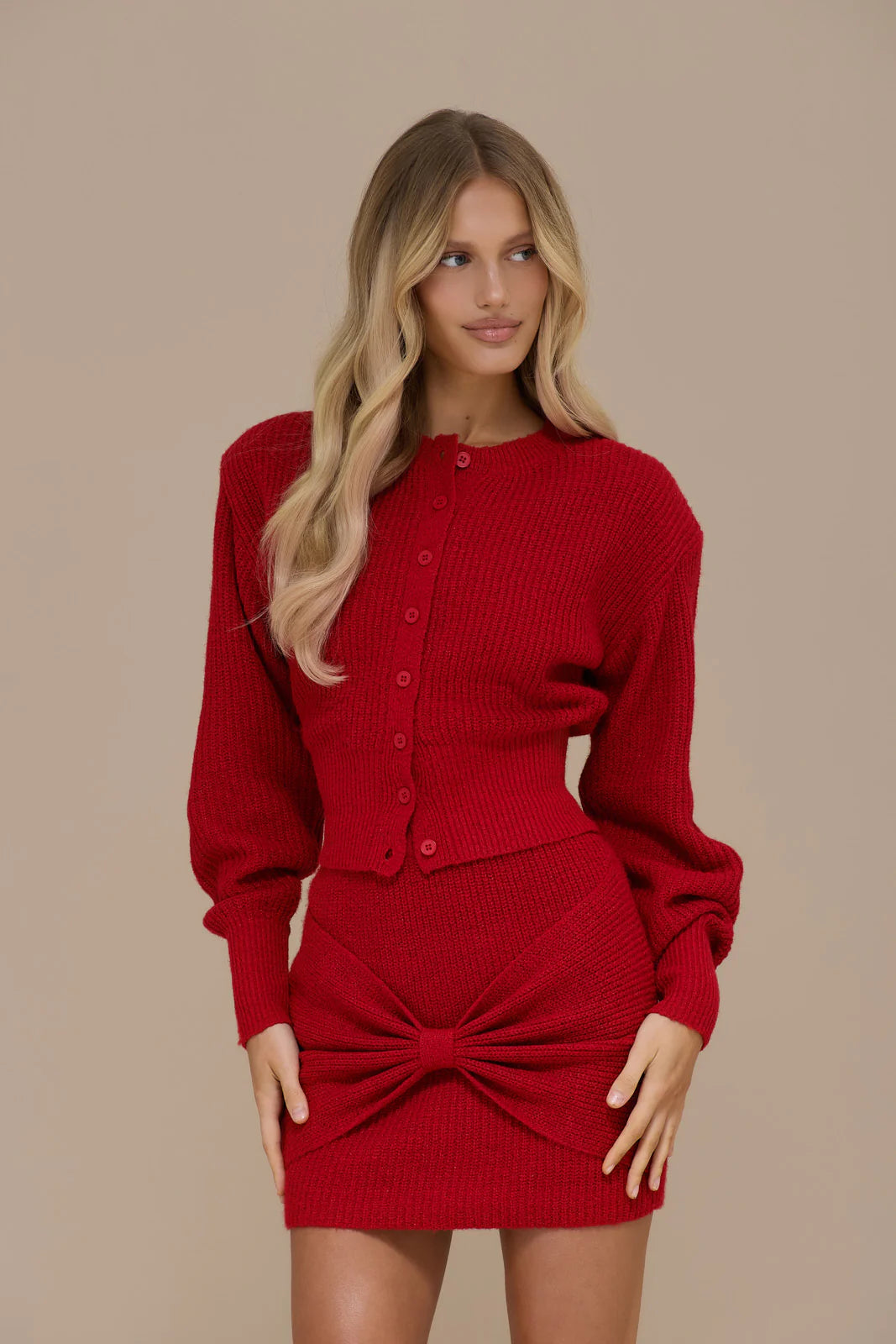 BEAU CARDIGAN | RED