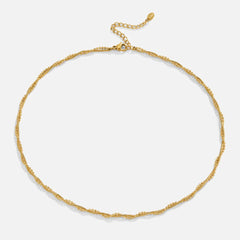 Vioraia Amaya Twisted Gold Necklace