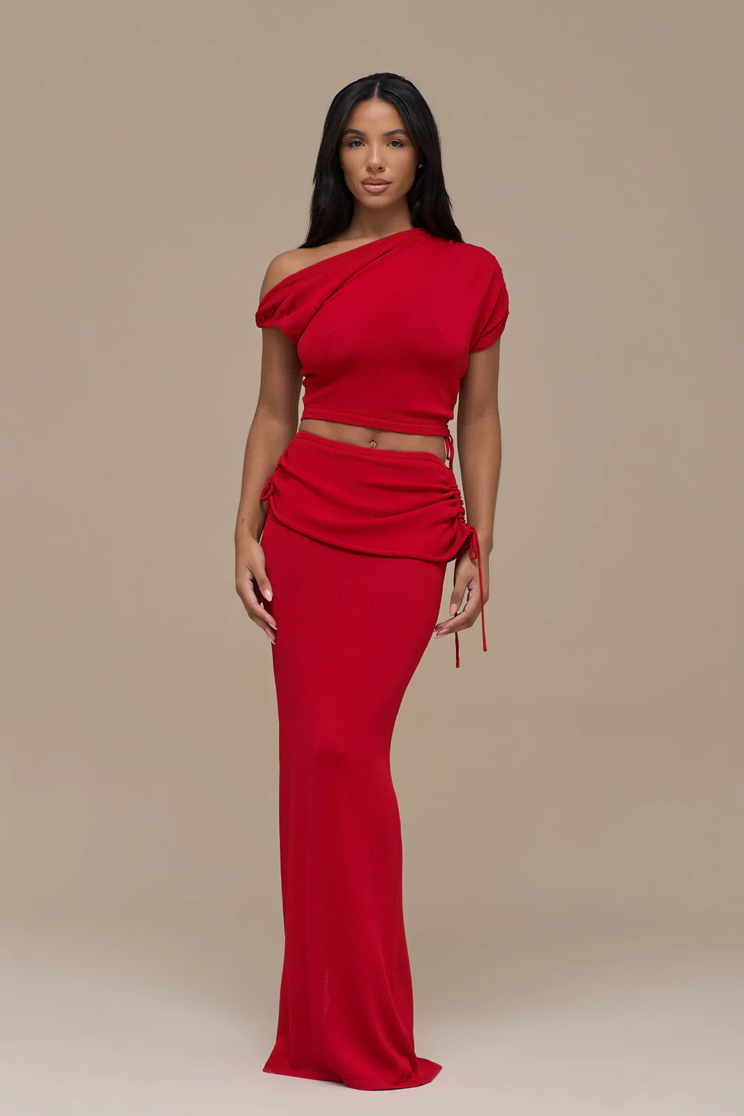YRIS KNIT CO-ORD | RED