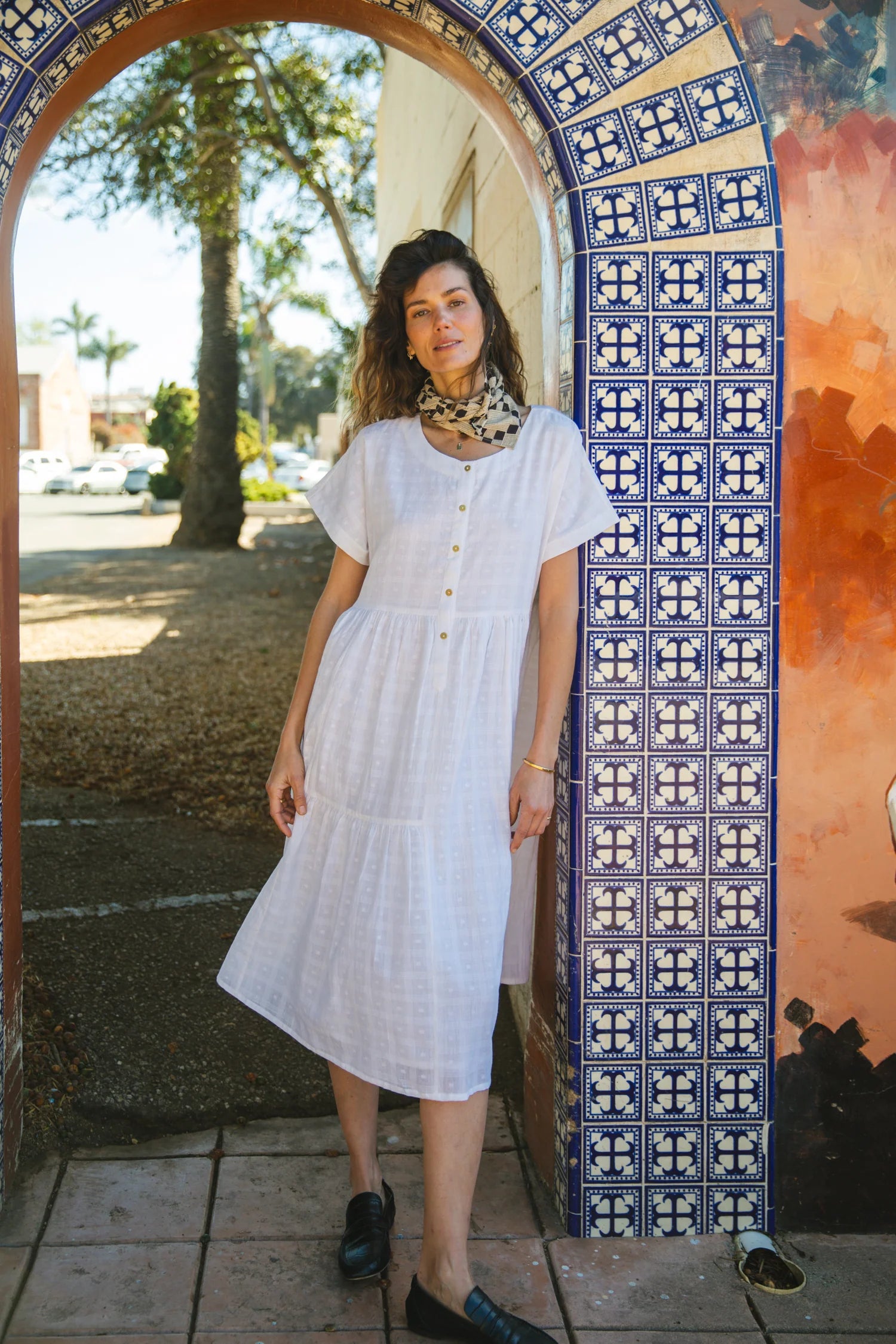 White lily dress