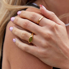 Vioraia Green Arizona Crystal Ring