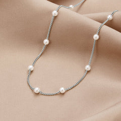 Vioraia Nura Pearl 18K Silver Necklace