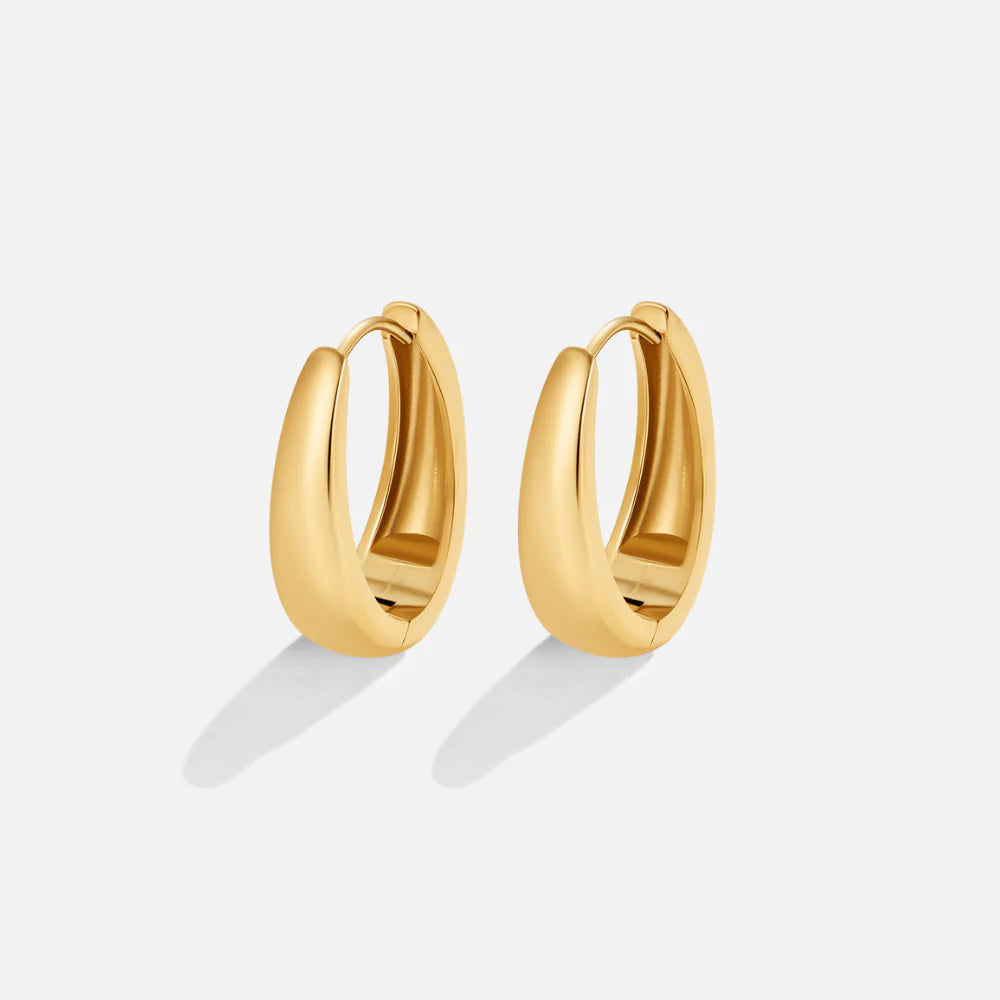 Vioraia Valentina Gold Hoop Earrings