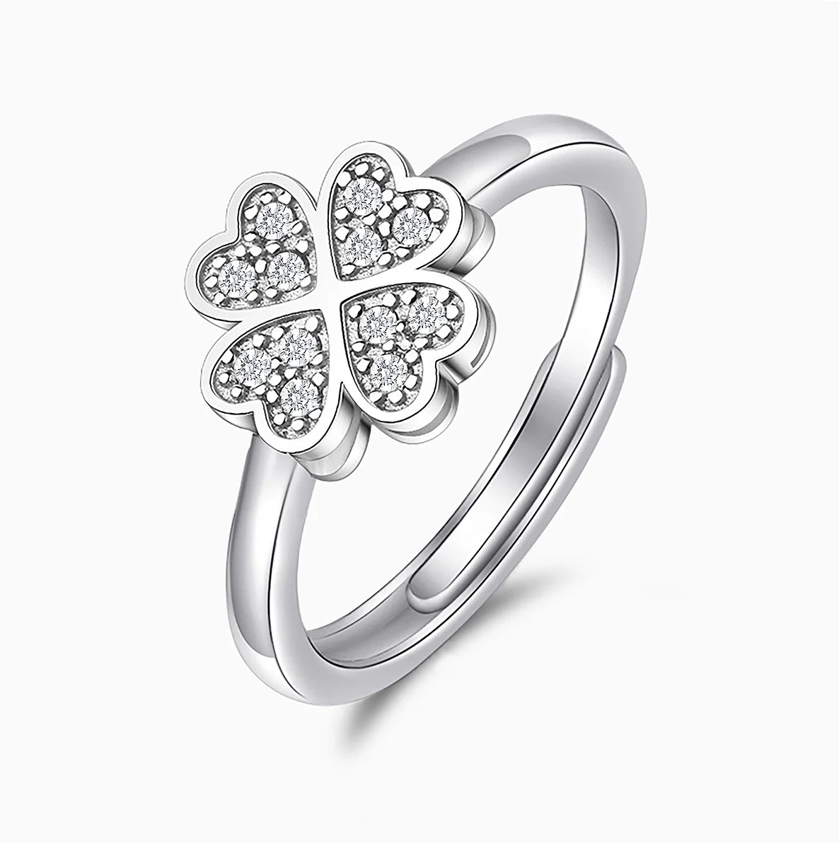 Vioraia Four Heart Clover Ring