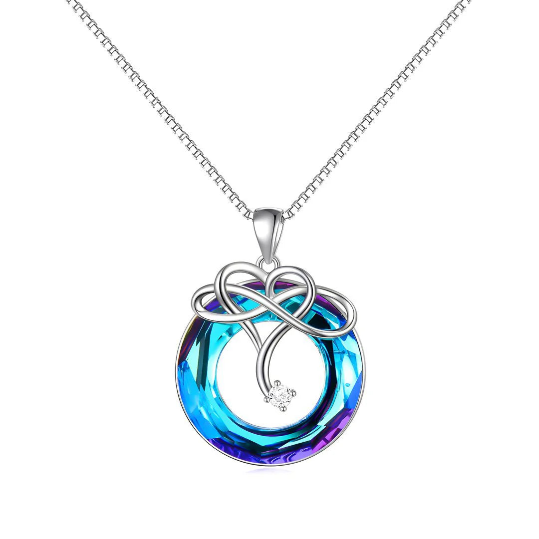 Vioraia I love You Until Infinity Runs Out - 925 Sterling Silver Necklace