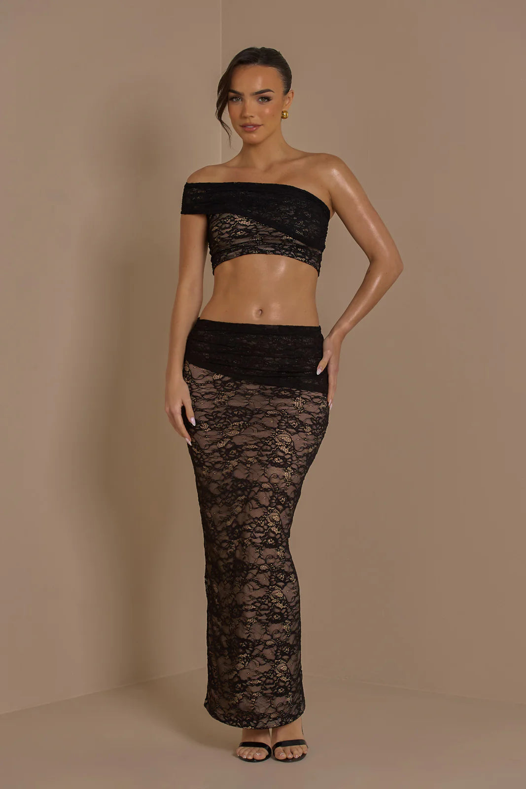 ANASTASIA LACE CO-ORD | BLACK - SALE