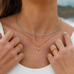 Vioraia Bubble Letter Necklace