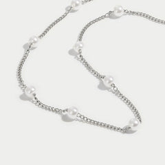 Vioraia Nura Pearl 18K Silver Necklace