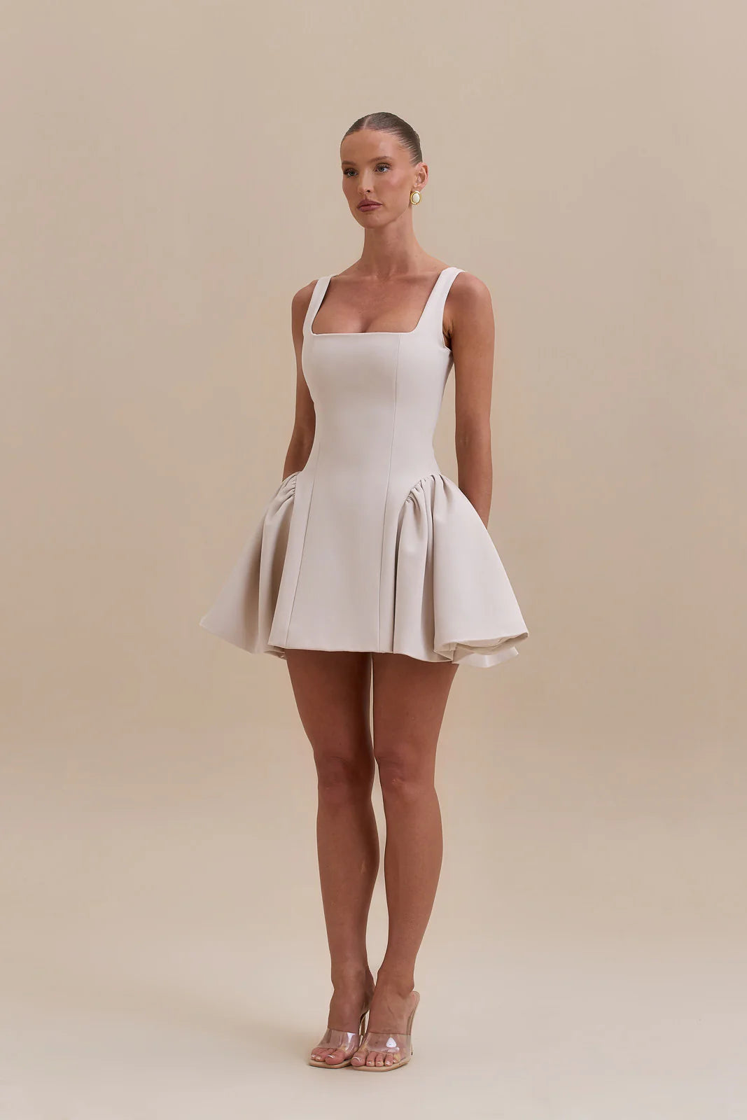 SABRINA MINI DRESS | OFF WHITE
