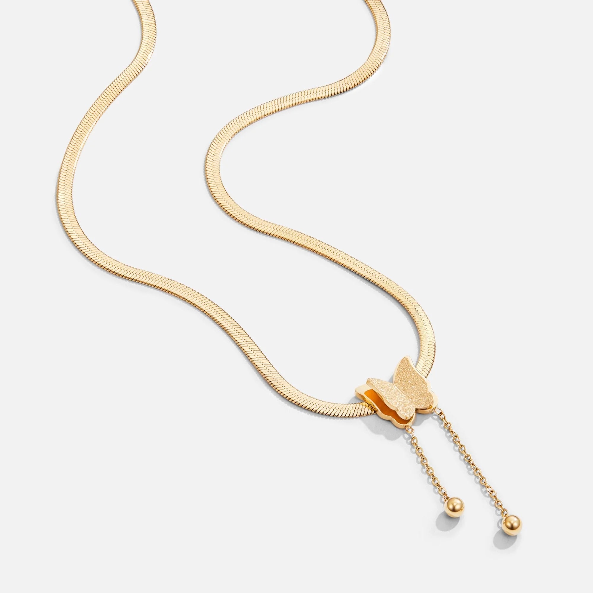 Vioraia Amelie Gold Butterfly Necklace