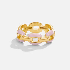 Vioraia Pink Reya Chain Ring