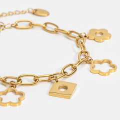 Vioraia Lucky Daisy Charm Bracelet