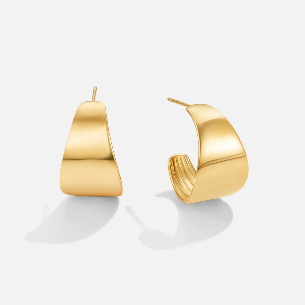 Vioraia Gigi Semi Hoop Earrings