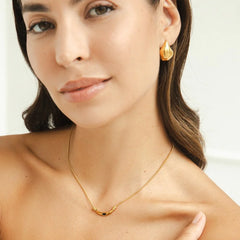 Vioraia Elise Black Onyx Necklace