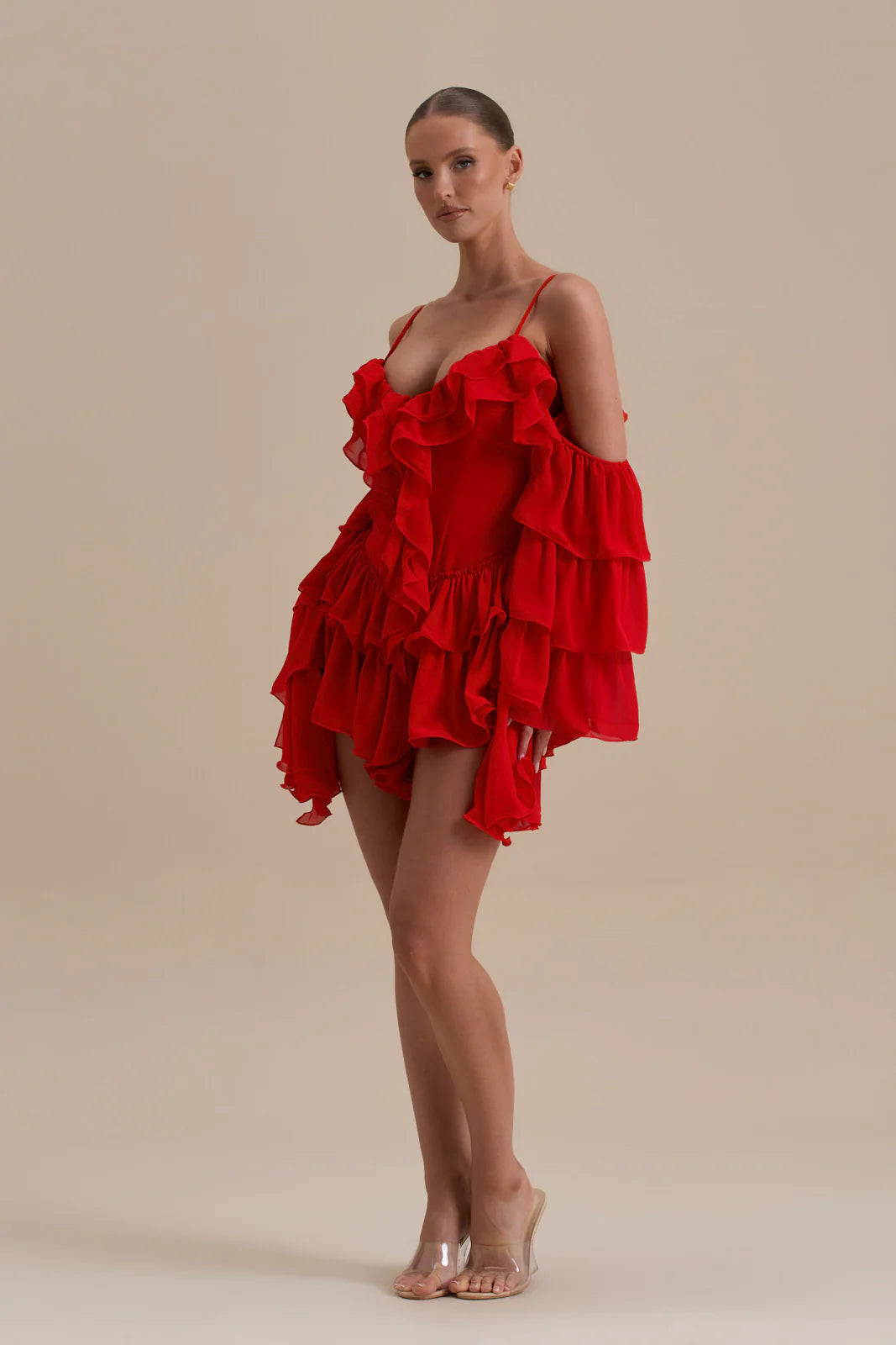 KENDAL PLAYSUIT | RED - SALE