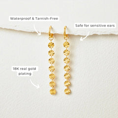 Vioraia Amari 18K Gold Disc Earrings