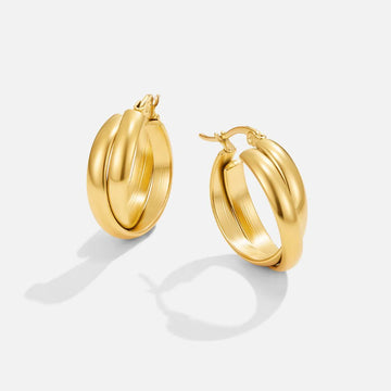 Vioraia Talia Gold Hoop Earrings