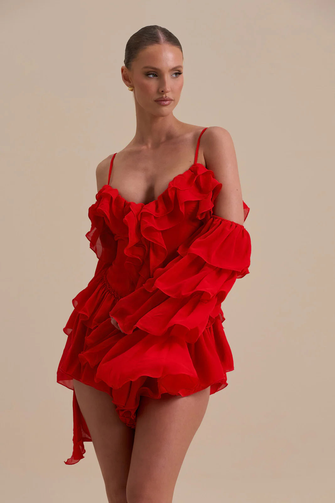 KENDAL PLAYSUIT | RED - SALE
