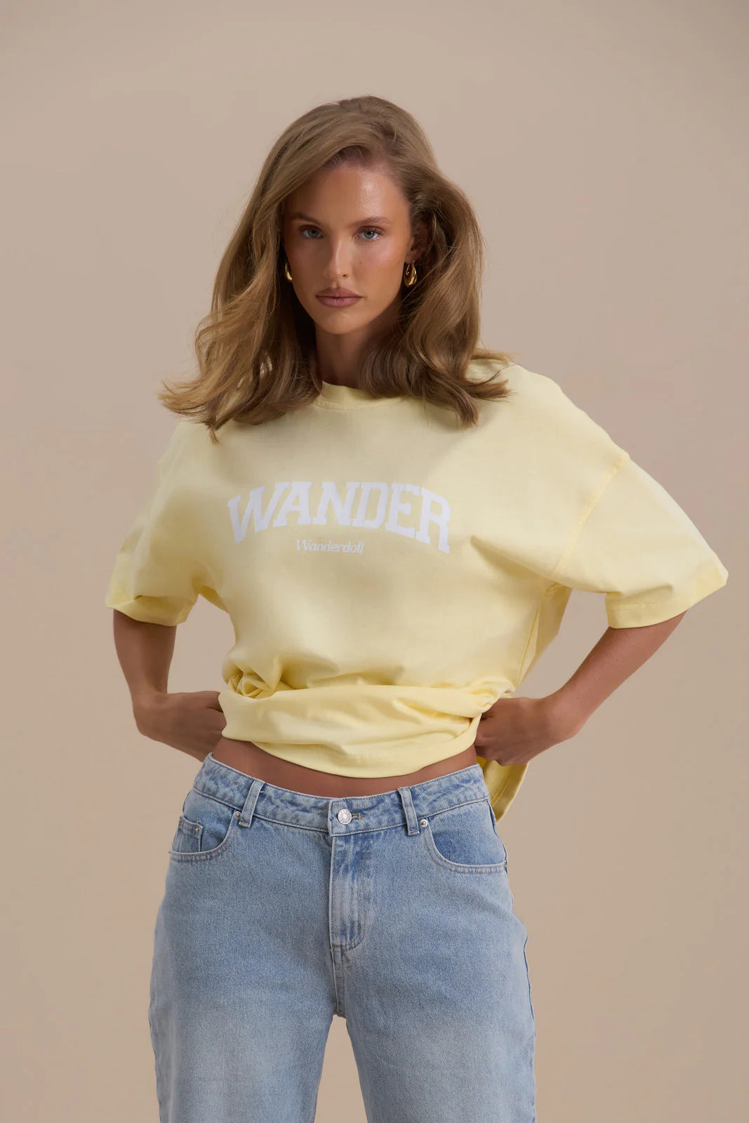 WANDER OVERSIZED T-SHIRT | LEMON