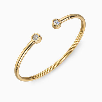 Vioraia Verano Studded Stones Cuff Bangle