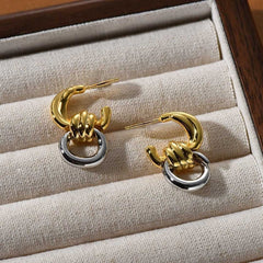 Vioraia Tangent Loop Earrings