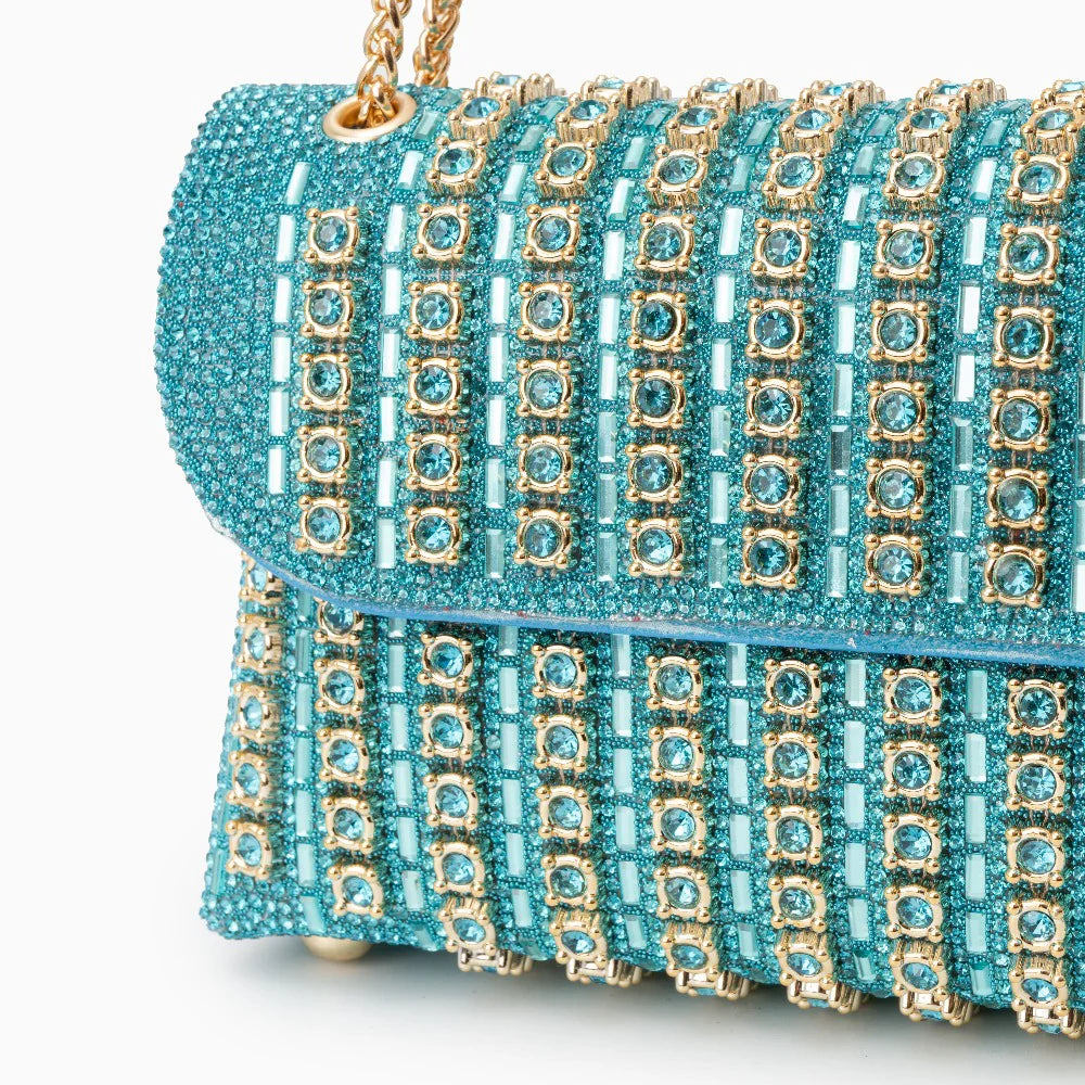 Vioraia Chantal Diamond Clutch Bag