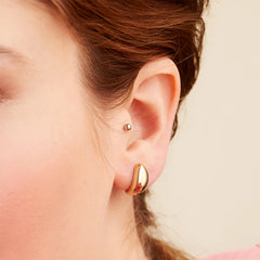 Vioraia Solenne Dome Stud Earrings