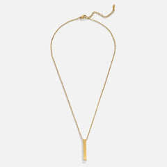 Vioraia Lala Gold Bar Necklace