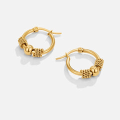 Vioraia Selena Gold Hoop Earrings