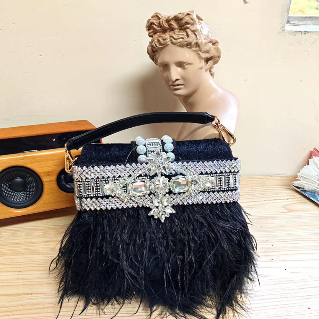 Vioraia Velora Feather Handbag