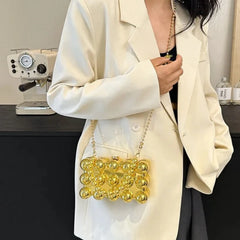 Vioraia Jada Acrylic Clutch Bag