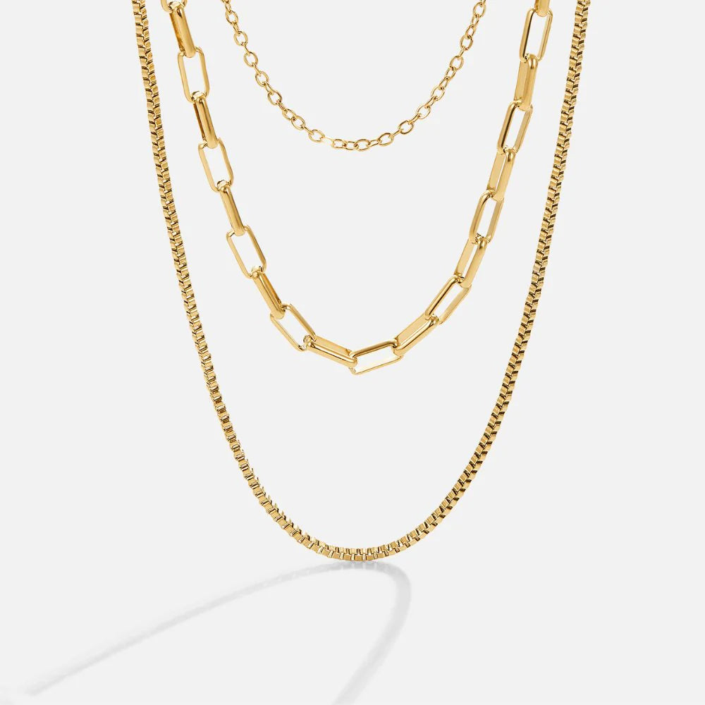 Vioraia Miela Layered Chain Necklace