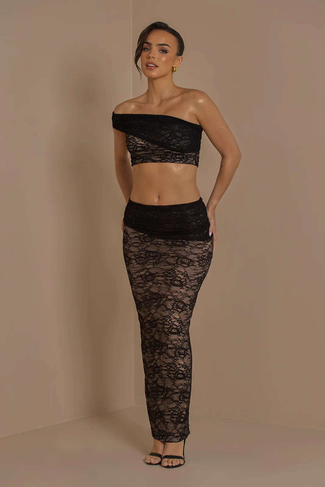 ANASTASIA LACE CO-ORD | BLACK - SALE