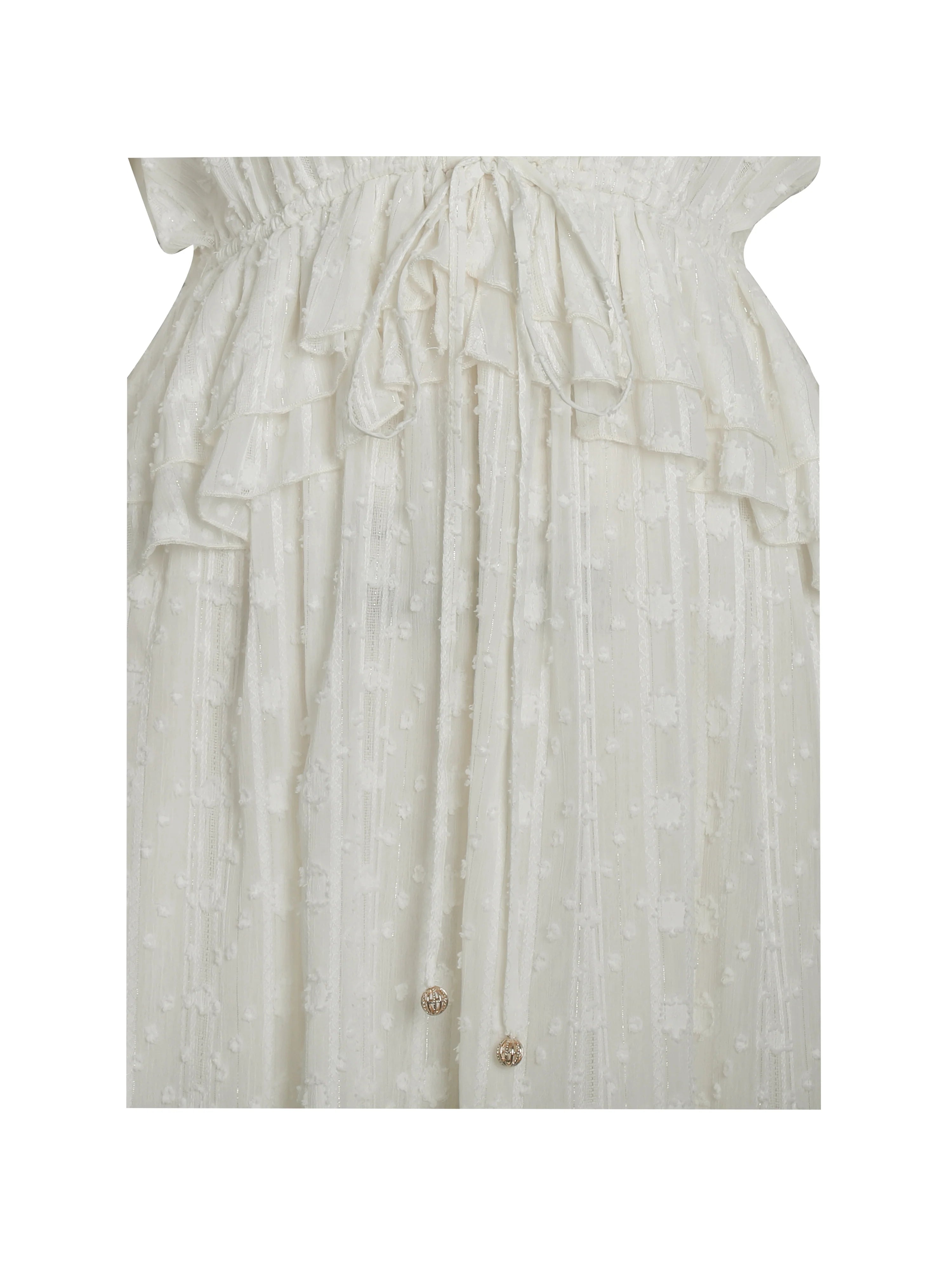 Safiya Jacquard Chiffon Long Sleeve Maxi Dress