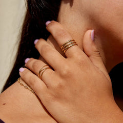 Vioraia Ohio Layered Gold Ring