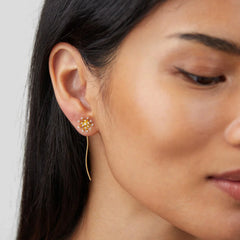 Vioraia Make A Wish Dandelion 18K Gold Earrings