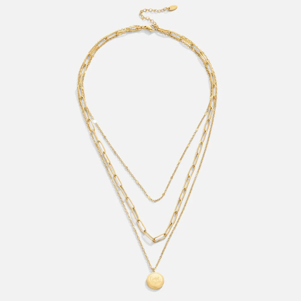 Vioraia Geya Coin Layered Necklace