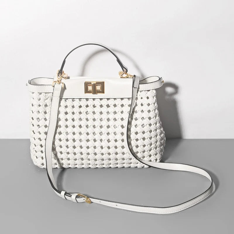 Vioraia Madelynn Braided Tote Bag