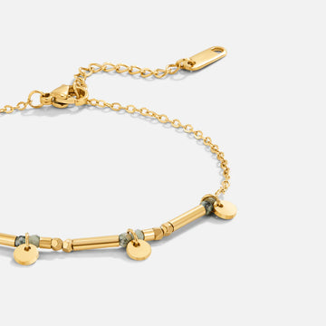 Vioraia Neri Gold Disc Bracelet
