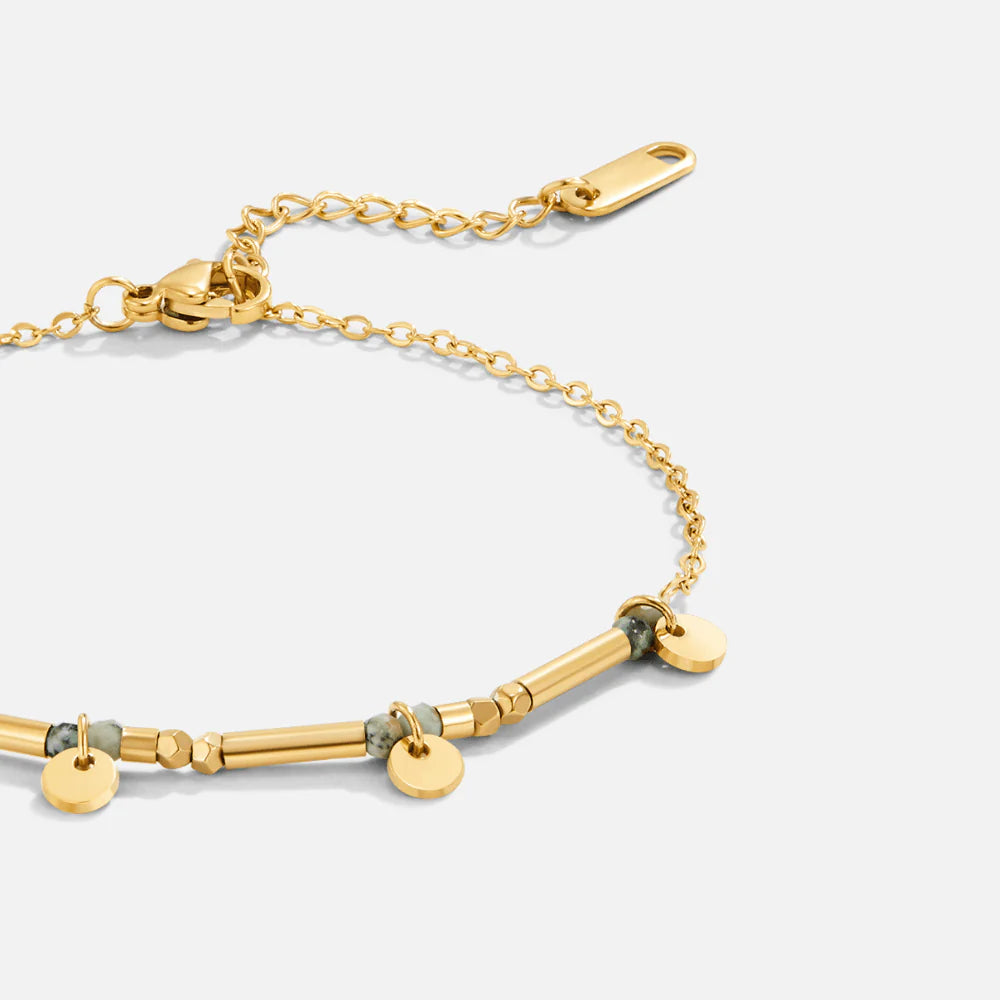 Vioraia Neri Gold Disc Bracelet