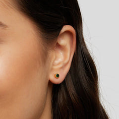 Vioraia Emerald Green Stud Earrings