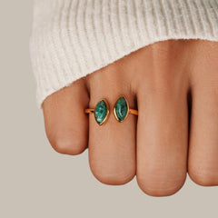 Vioraia Jade Green Wrap Ring