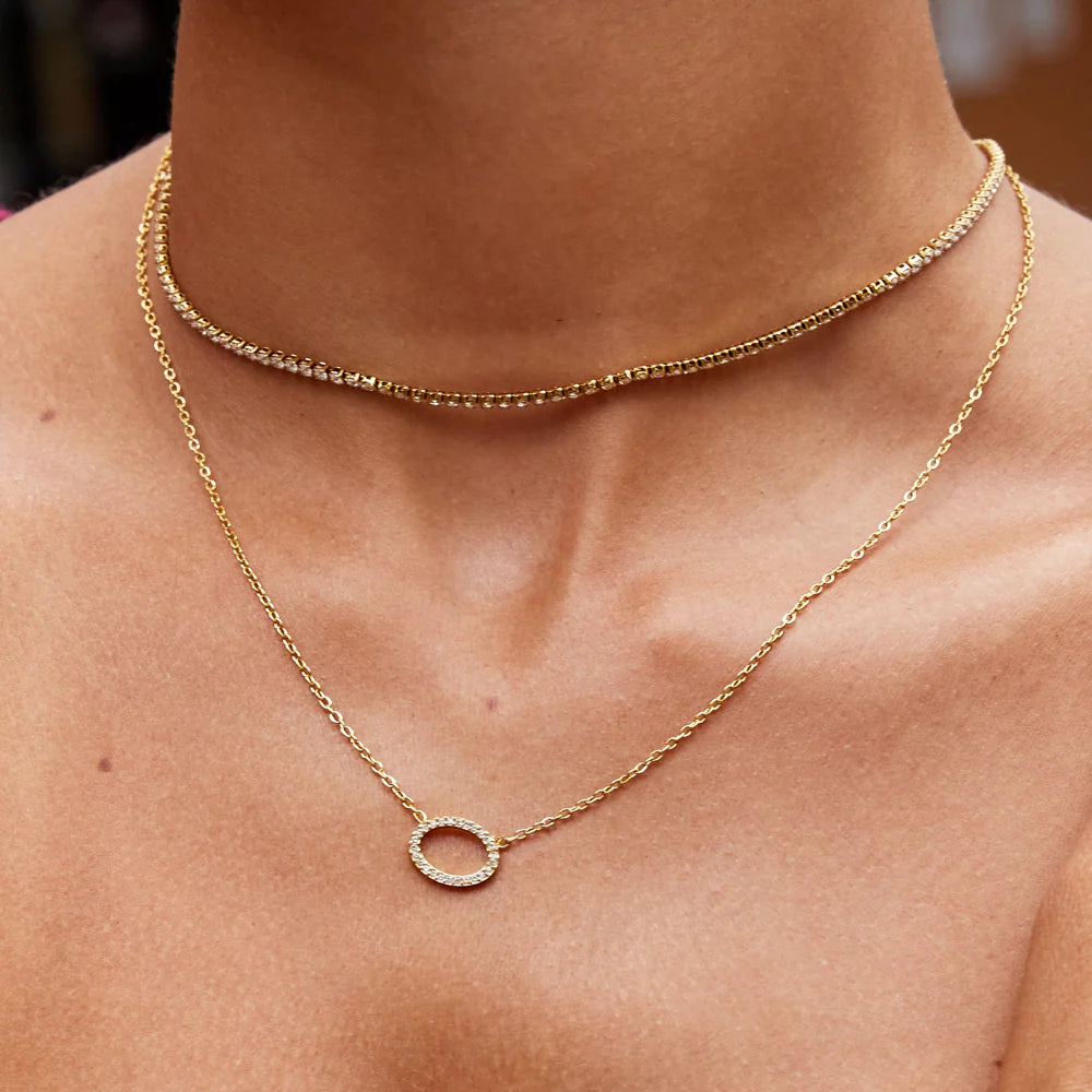 Vioraia Sienna Crystal Necklace